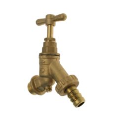 PlumbEZ WRAS 1/2" Brass Garden Tap with Double Check Valve (BS1010)