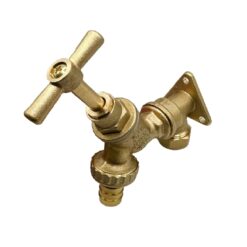 PlumbEZ Outside Tap Kit with 15mm Wall Plate Elbow (WRAS)