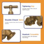 PlumbEZ WRAS 1/2" Brass Garden Tap with Double Check Valve (BS1010) - Image 4