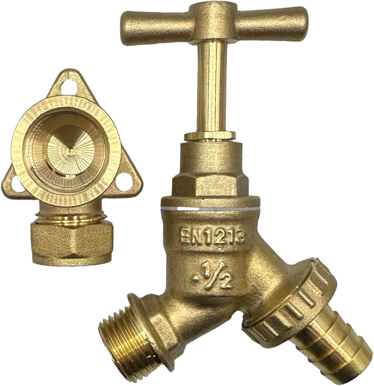 PlumbEZ Outside Tap Kit with 15mm Wall Plate Elbow (WRAS) - Image 6