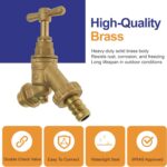 PlumbEZ WRAS 1/2" Brass Garden Tap with Double Check Valve (BS1010) - Image 2