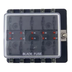 10 Fuse Fusebox with RED Light