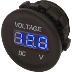12V-24V Digital Panel Mount Dashboard Voltmeter – Blue