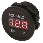 12v Voltmeter Red