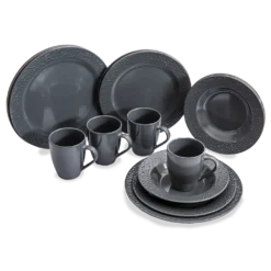 16 Piece Dinner Set Graceful Grey