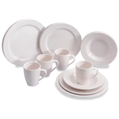 16 Piece Dinner Set Whistful White