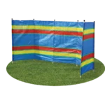 6 Pole Multicoloured Polythene Windbreak