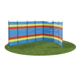 8 Pole Multicoloured Polythene Windbreak