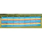 8 Pole Multicoloured Polythene Windbreak – view 5