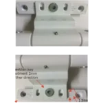 Adjustable Rebated Butt Hinge 9-16mm x 122mm White – view 4