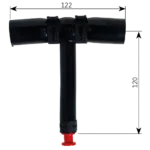Alde Rubber Drain T – view 2