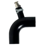 Alde Rubber Elbow with Bleeder Screw and Mounted Banding Clips
