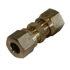 Brass 8MM Equal Coupling