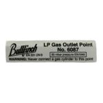 Bullfinch Sticker for BBQ Gas Point