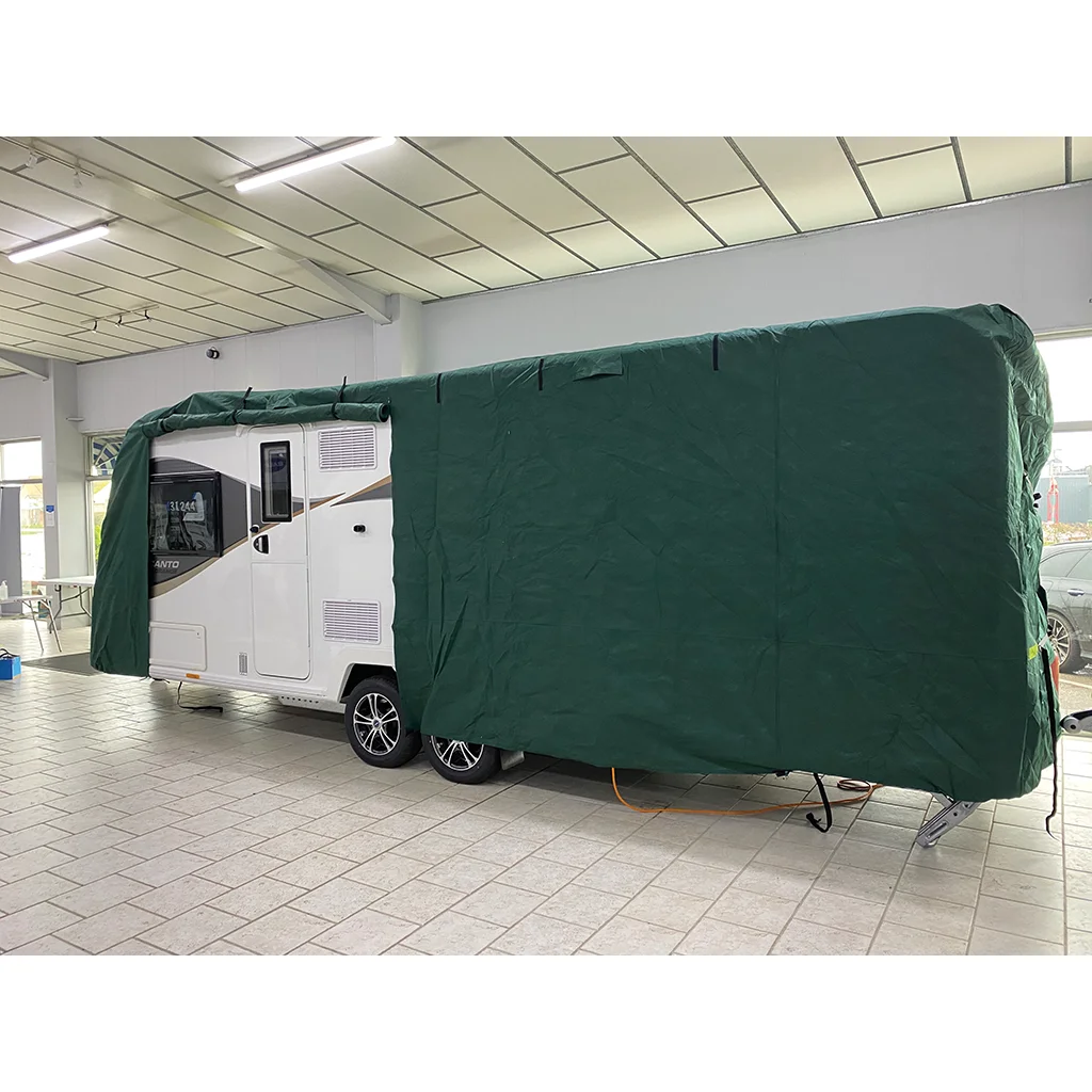 Caravan cover max (XLarge 570 x 630 cm) Green – view 5