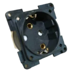 CBE Black 230V Schuko Socket