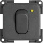 CBE Grey Single Switch with LED