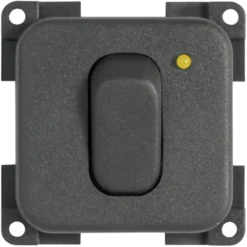 CBE Grey Single Switch with LED