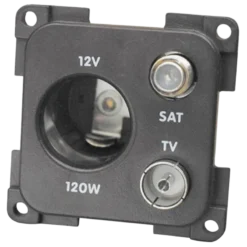 CBE Light Grey 12V TV & Satellite Socket