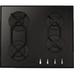 CDA 4 Burner Gas On Glass Hob – view 2