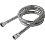 Chrome Shower Hose 1.5M Nut & Cone Fittings 1/2″