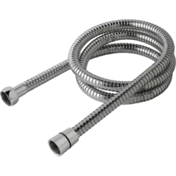 Chrome Shower Hose 1.5M Nut & Cone Fittings 1/2″