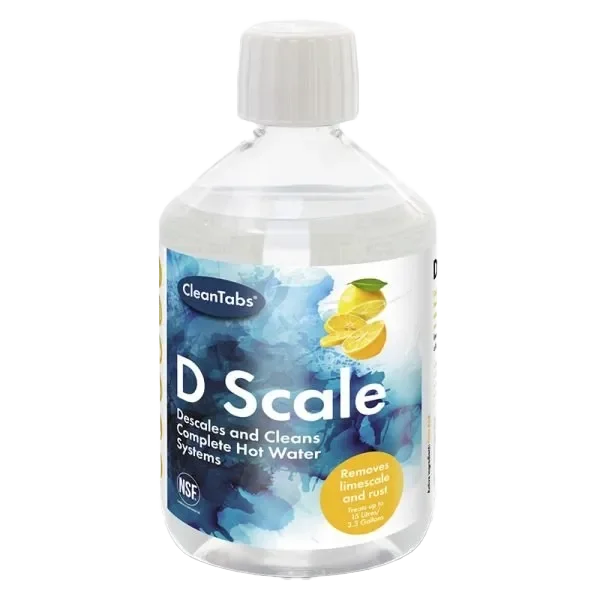 Clean Tabs 500ml D Scale Hot Water System Cleaner & Descaler (Box Qty: 6)