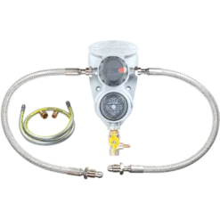 Clesse Compact R800 OPSO 2 Cylinder Changeover Kit With Stainless 1.2M Hose & Pigtails