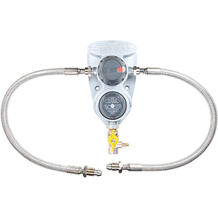 Clesse Compact R800 OPSO 2 Cylinder Changeover With Stainless Steel Pigtails