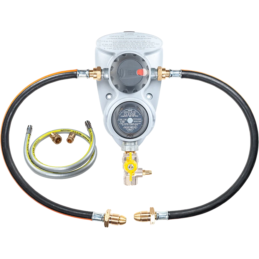 Clesse Compact R800 OPSO 2 Cylinder Changover Kit & 1.2M Testpoint & Rubber Pigtails