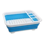 Collapsible-Wares Dish Rack With Cutlery Holder