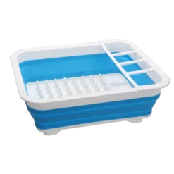 Collapsible-Wares Dish Rack With Cutlery Holder