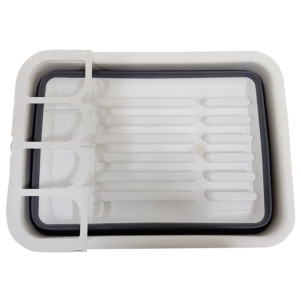 Collapsible-wares Dish Rack with Cutlery Holder & Sink Drainer – view 2