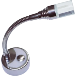 Dimatec Chrome 12v1w Flexi Touch Reading Light with Dual Colour