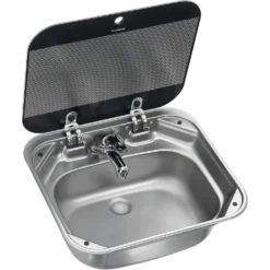 Dometic SNG 4237 Sink With Glass Lid & Tap Hole