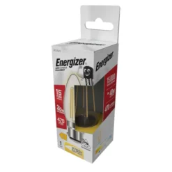 Energizer LED Filament Candle Light Bulb B22 (BC) 470lm 4W 2,700K (Warm White) (1 Pack)