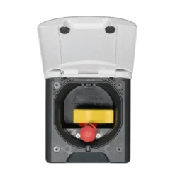 Fawo Black Flush inlet with sprung cover without sockets