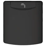 Fawo Black Mains Water Inlet with Magnetic Lock