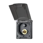 Fawo Outdoor Shower Black with switch for pump