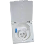 Fawo White 240v Flush Mains Inlet