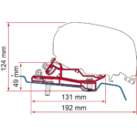 Fiamma Adapter Ford Transit H3L4-RHD 400cm