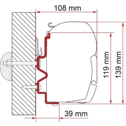 Fiamma Adapter Rapido 400 Serie 9DF-9M-10