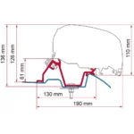 Fiamma Adapter Sprinter F65Eagle 400 – RHD