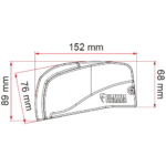 Fiamma F40 Van Deep Black 210 Royal Grey – view 2