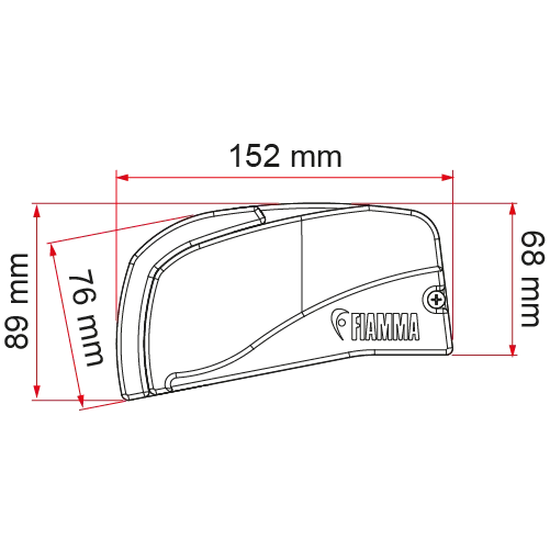 Fiamma F40 Van Deep Black 210 Royal Grey – view 2