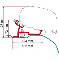 Fiamma Kit Ducato (H2/L4) >06 (F80/F65)