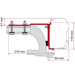 Fiamma Kit Mercedes Vito