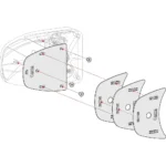 Fiamma Kit Spacer Safe Door >2017 White