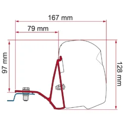 Fiamma Kit Trafic/Viv/NV300/T. >14 (F43)