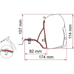 Fiamma Kit Trafic/Vivaro/NV300/Talento >14
